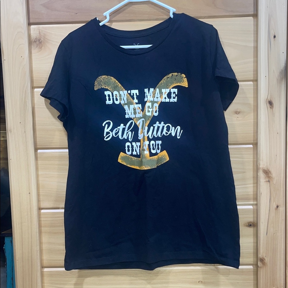 Beth Dutton Black Women's Tee with Graphic Design